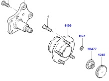 Ford Connect Rear Left Wheel Stub Axle 2T14 4A493 AD
